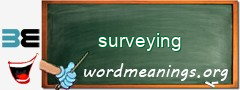 WordMeaning blackboard for surveying